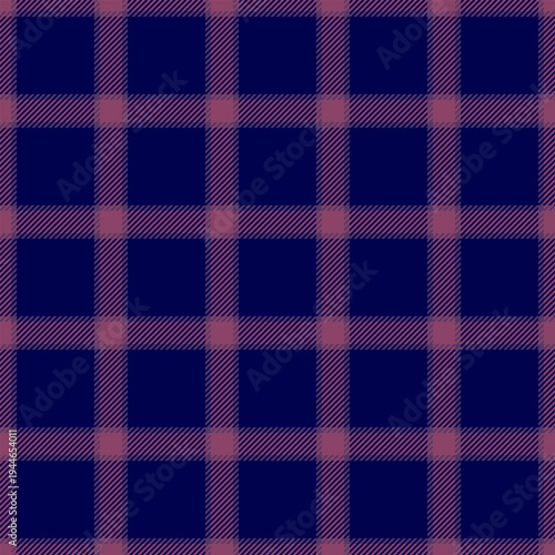 Hounds tooth seamless vector pattern, outfit check fabric plaid. Kid texture background textile tartan in blue and pink colors.
