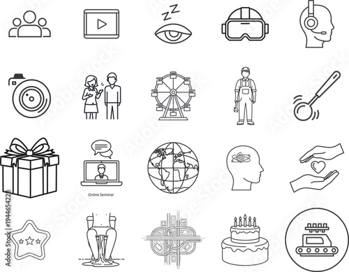 Minimalist design featuring a placeholder for a vector file graphic