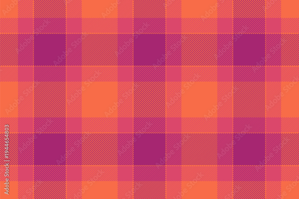 Obraz premium Finish fabric texture textile, gentleman vector background seamless. Infant plaid check tartan pattern in red and pink colors.
