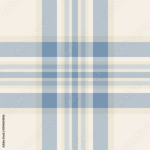 Strip vector pattern tartan, dining textile fabric seamless. Surface background texture check plaid in linen and cyan colors.