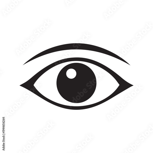 Eye icon vision symbol vector editable EPS