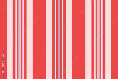 Fintage stripe lines vector, funky seamless background textile. Sew year vertical fabric texture pattern in light and red colors.