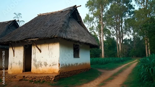 Traditional Village Houses - A Glimpse into Rural Architecture and Culture.