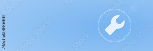 Header Schraubenschlüssel Werkzeug Reparatur svg unter 60 kB Vektor Grafik mit copy space