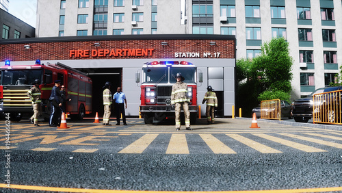 Tableau sur toile Fire station