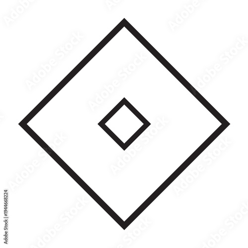 日本の伝統的な器物紋の家紋「釘抜き紋」のイラストベクターデータ