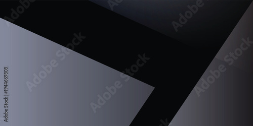 Layered Geometric Gradient Abstract with Black and Gray Shapes – Modern Minimal Vector Background for Technology, Branding and Creative Visual Design. Excellent commercial appeal for designers.