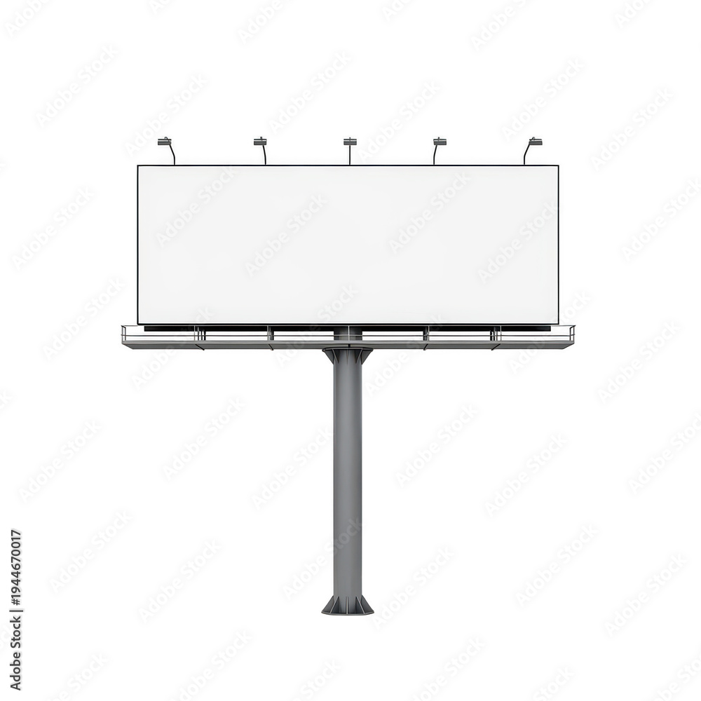 Obraz premium Modern billboard standing on two support legs with a clean design