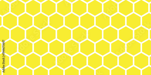 Honeycomb pattern hexagon illustration wallpaper cell geometric seamless design.	