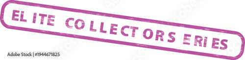 Elite collector series logo with purple text