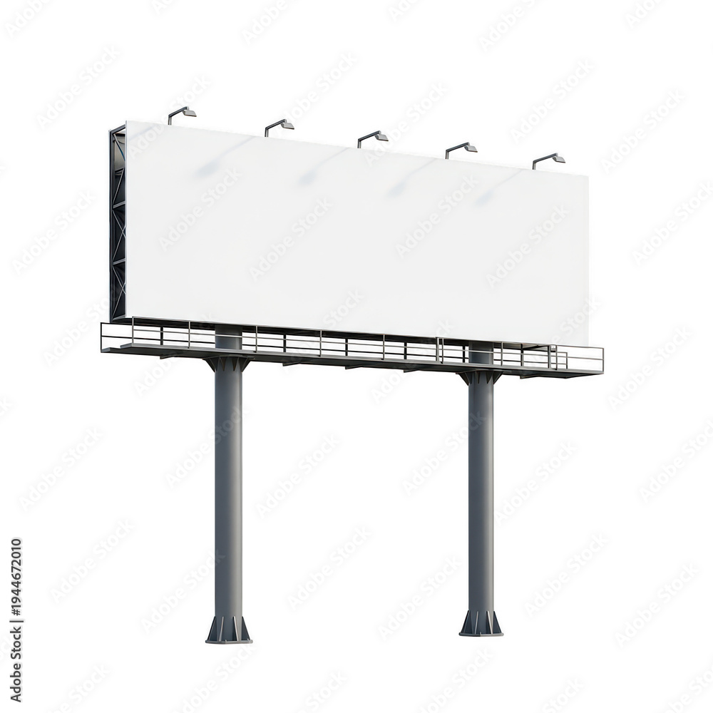 Obraz premium Large billboard structure standing on two supporting poles