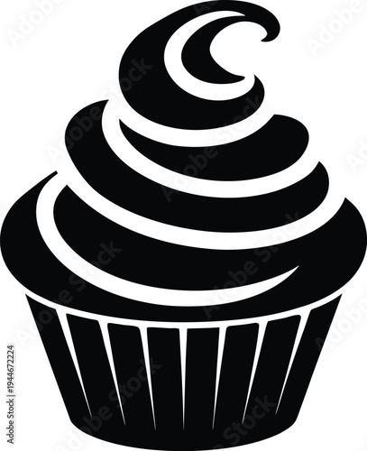Chocolate Cupcake Icon Delicious Dessert Treat