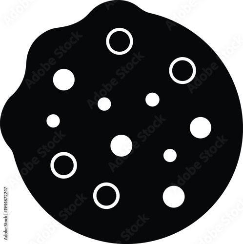 Chocolate Chip Cookie Icon Delicious Baking Treat