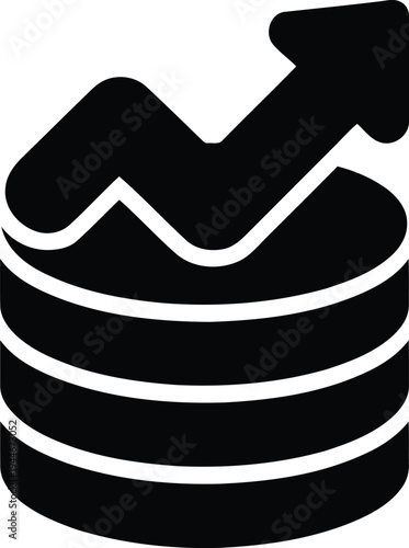 Money Growth Icon – Financial Profit Increase Vector Symbol