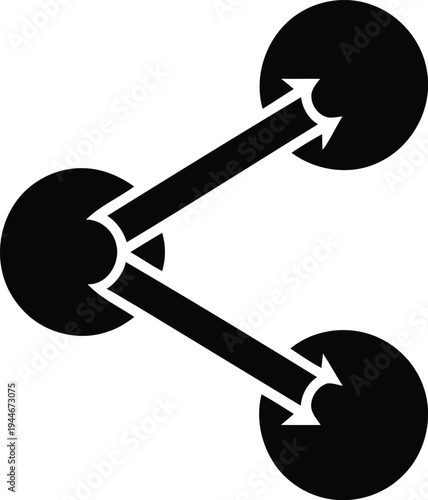 Social Media Share Icon – Digital Content Sharing Vector