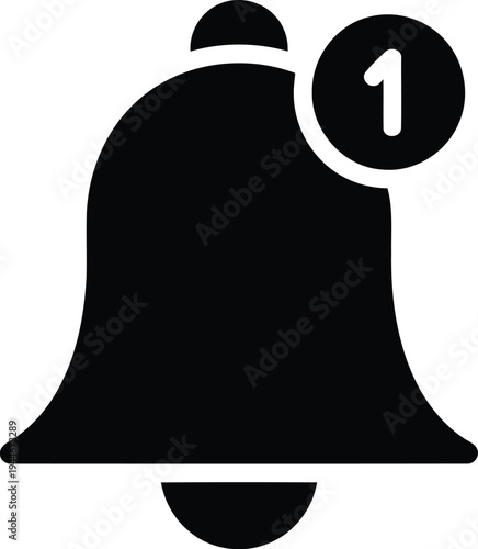 Bell Icon – Notification Alert Symbol Vector