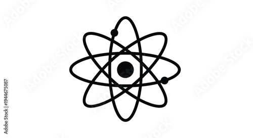 Simple atomic structure diagram