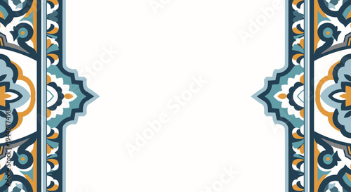 Decorative tile border design elements.