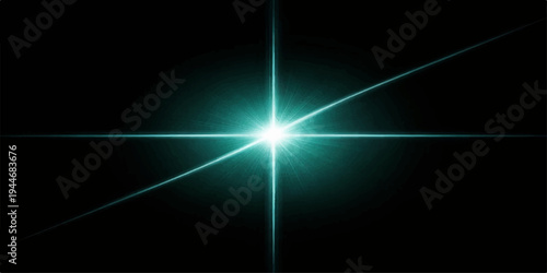 Abstract blue background featuring bright star rays and energy flashes across a dark space design with glowing light beams and a motion burst illustration
