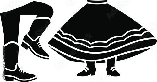 Cinco de mayo traditional mexican dance illustration