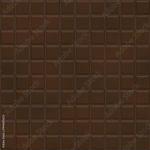 Seamless background of milk chocolate squares