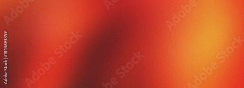 Quadro em tela Dramatic red and fiery orange grainy gradient background with deep shadows and i