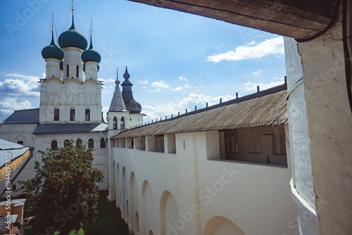 Ancient Orthodox white stone Cathedral