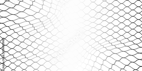 Curved net pattern. Seamless design for sportswear or equipment like soccer goals, volleyball nets, basketball hoops, hockey nets, and athletic gear.