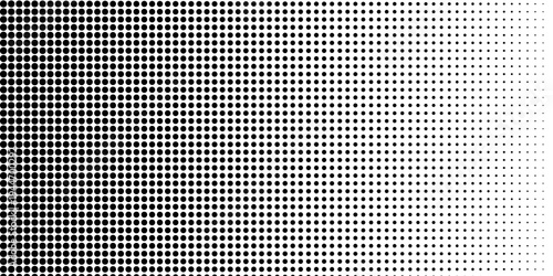 Halftone black polka dots pattern on white background, minimalist abstract wall, arranged in diagonal lines, Black and white doted texture background. modern