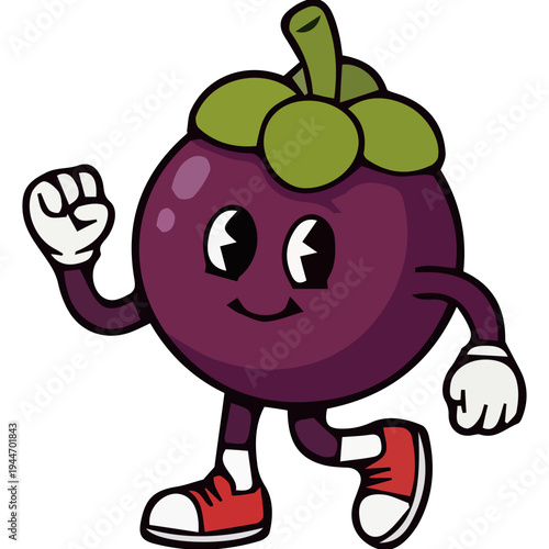 Mighty Mangosteen Vector Element