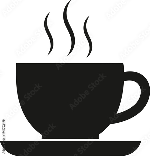 A simple hot coffee mug 
