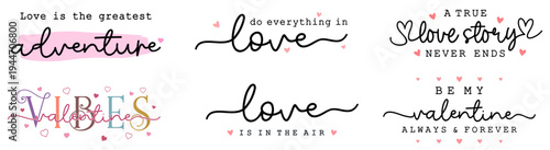 Love romance slogan quotes typography t shirt design vector bundle