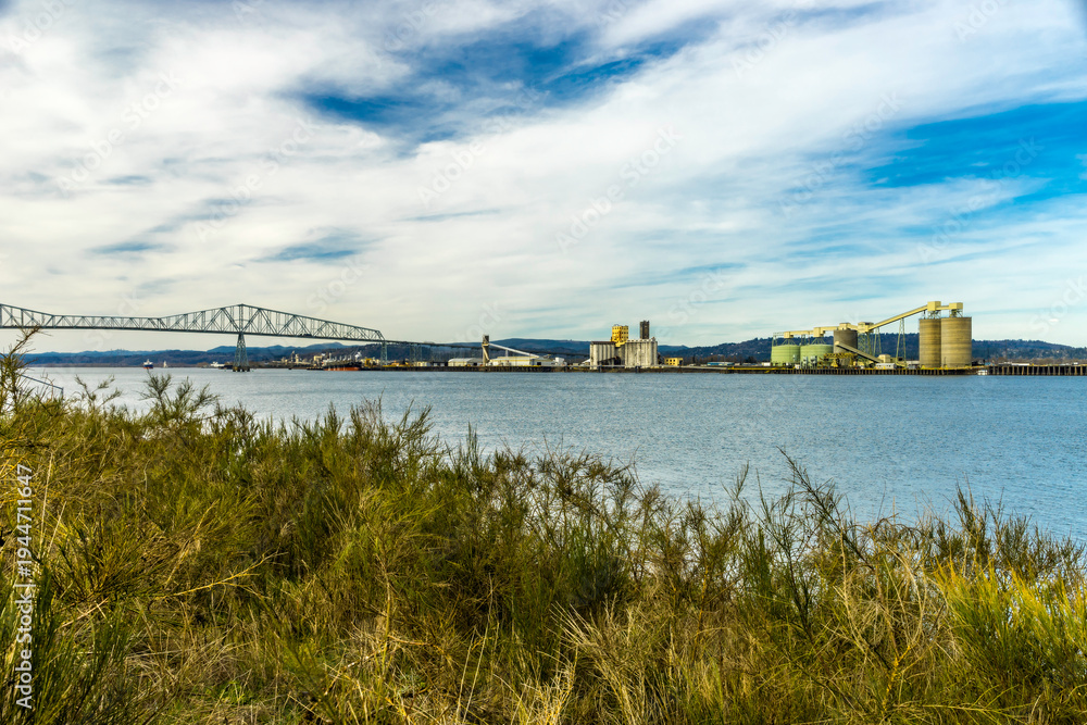 Fototapeta premium Rainier City in Columbia County, Oregon 