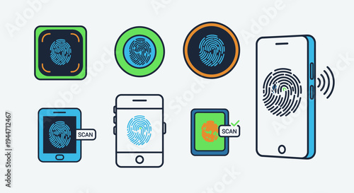 Collection of stylized bonsai trees in pots with long shadows