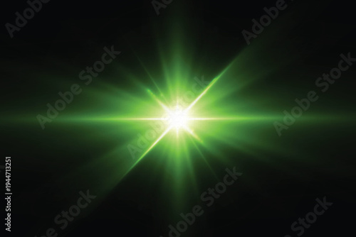 Cinematic sun flare overlay on a transparent background