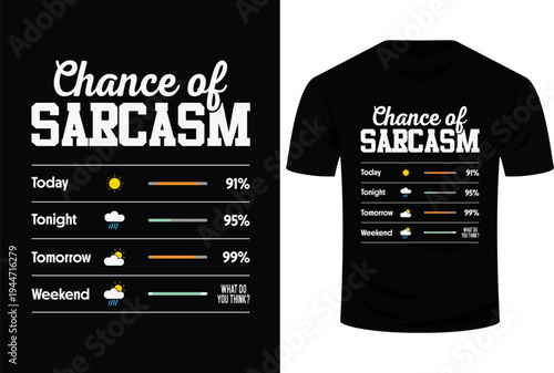 Chance Of sarcasm Today Tonight Tomorrow Weekend What Do You Think Svg Design