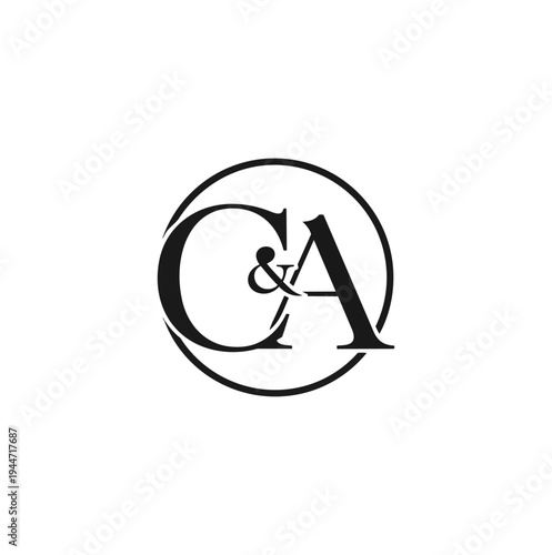 Monochromatic design with lettering and circle composition