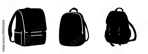 Backpacks vector illustration featuring school bags travel backpacks and hiking backpacks designs vector
