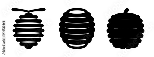 Explore black and white silkworm cocoon vector art illustration for graphic design projects and crafts