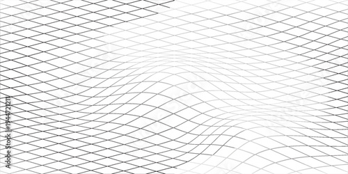 Curved net pattern. Seamless design for sportswear or equipment like soccer goals, volleyball nets, basketball hoops, hockey nets, and athletic gea