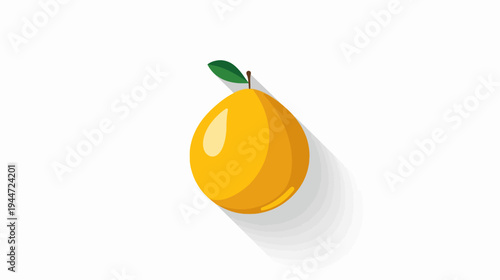 orange fruit isolated on white