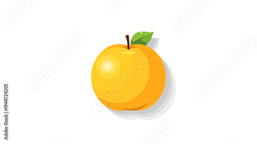 orange fruit isolated on white