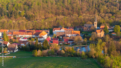 Φωτογραφία Luftbildaufnahme Güntersberge im Harz Selketal