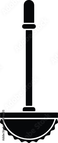 Silhouette circular pastry cutter for baking and dough preparation vector illustration