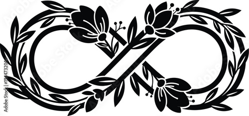 Mental health matters infinity symbol of hope and resilience