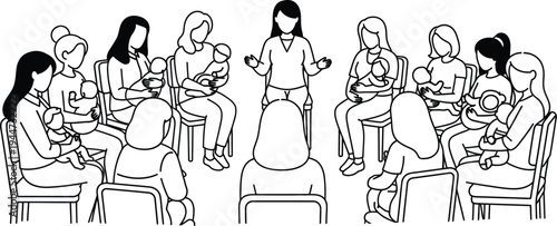 Support group therapy session for mental health awareness and counseling