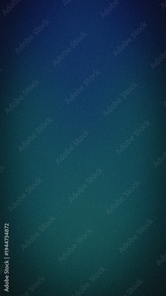 Fototapeta premium Deep blue and teal grainy gradient background with dark moody aesthetic for tech