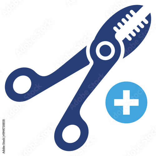 Forceps Two Color Icon