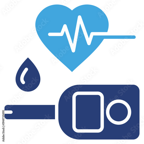 Cholesterol Two Color Icon