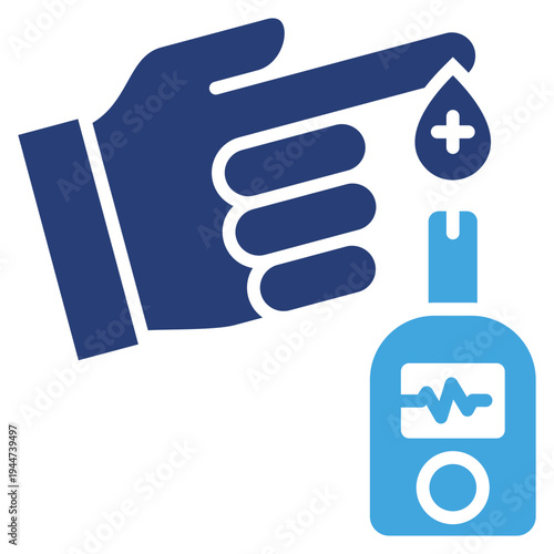 Sugar Blood Level Two Color Icon